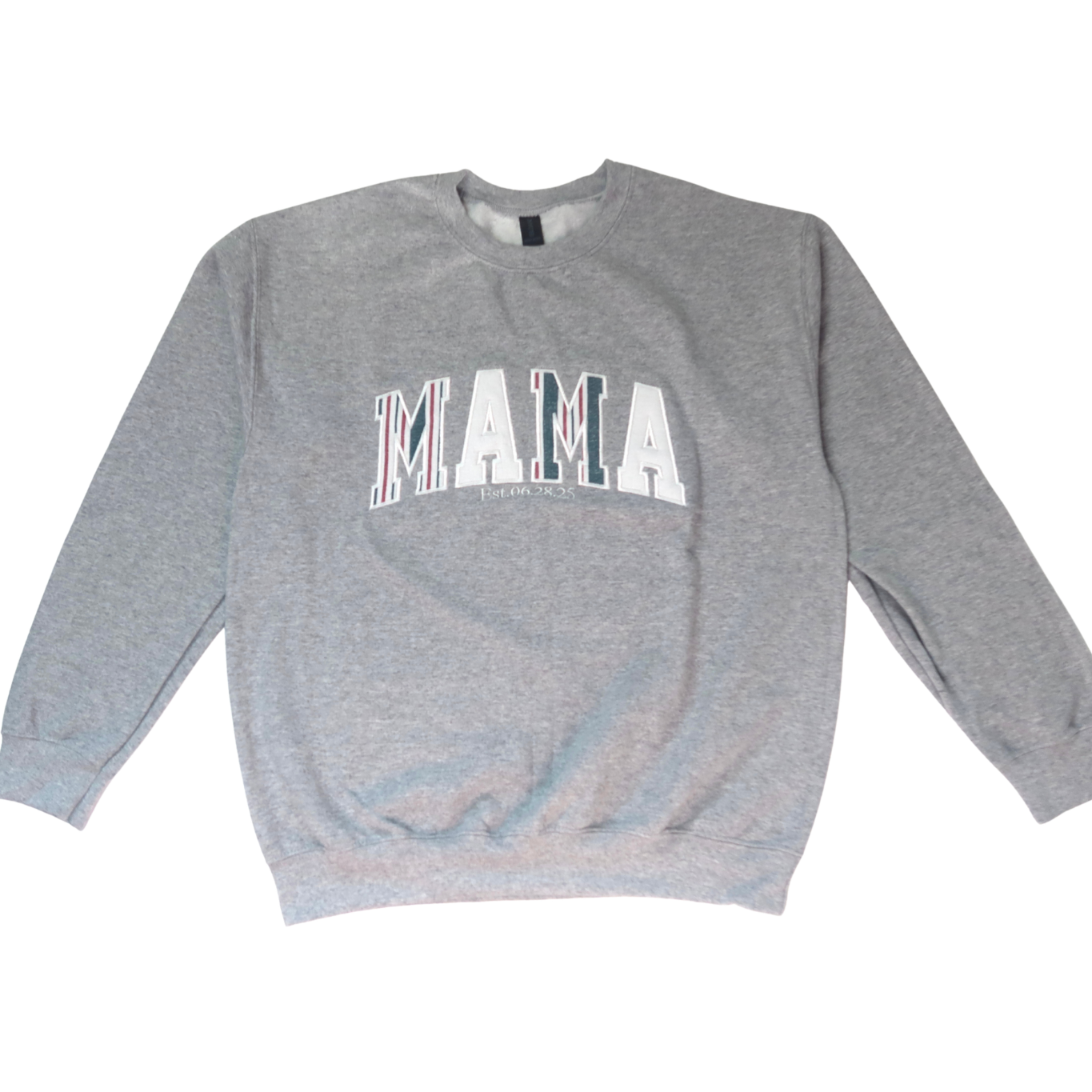 Mama Applique Hospital Blanket Sweatshirt